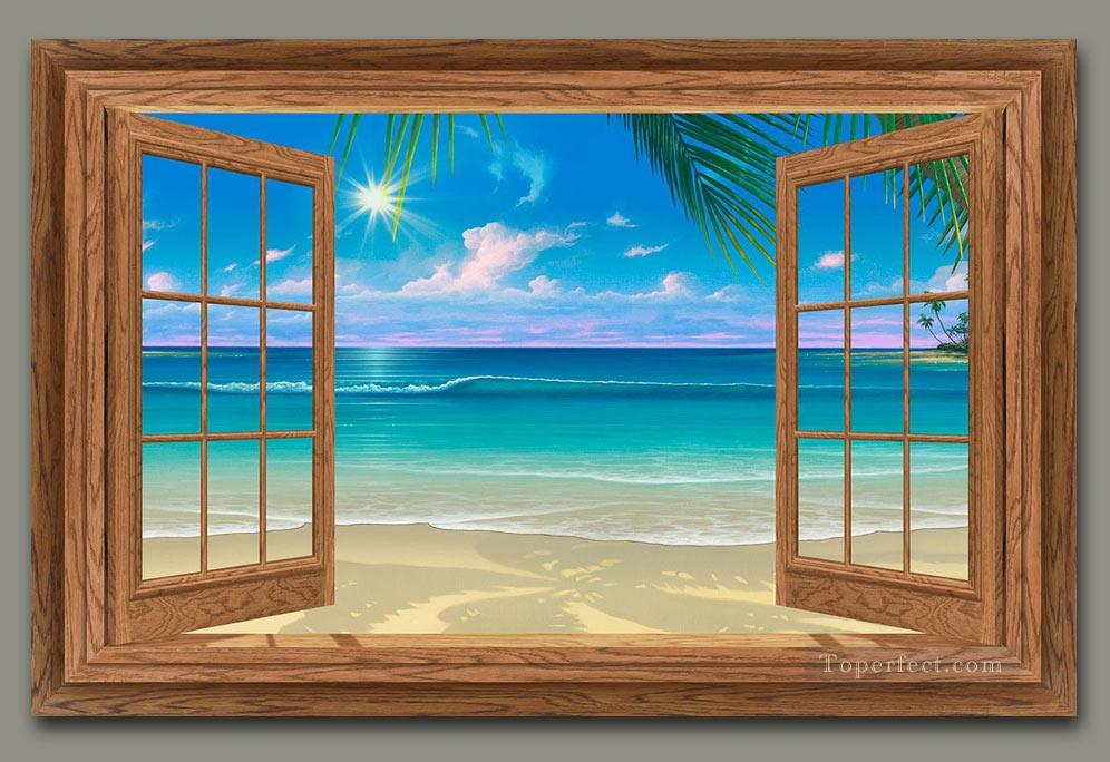 View of Paradise magic 3D Oil Paintings